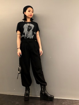 「ブーツイン」｜「アイテム（財布/小物）」を使った、yurina katsuraさん（レディース・165cm）の夏コーディネート
