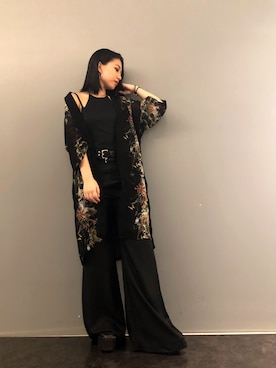 「KMRii」｜「アイテム（オールインワン・サロペット）」を使った、yurina katsuraさん（レディース・165cm）の夏コーディネート
