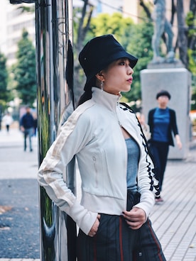 「stud.（スタッド）のアイテム（トップス）」を使った、yurina katsuraさん（レディース・165cm）の夏コーディネート