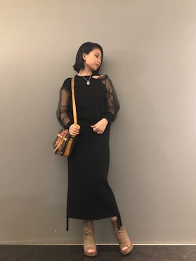 「Kingのアイテム」を使った、yurina katsuraさん（レディース・165cm）の秋コーディネート