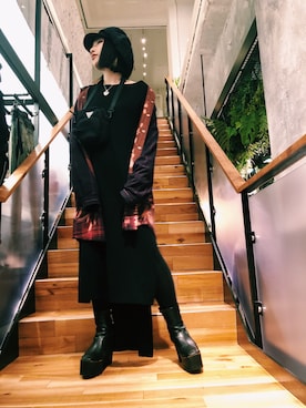 「COTE MER （コートメール）のアイテム（トップス）」を使った、yurina katsuraさん（レディース・165cm）の秋コーディネート