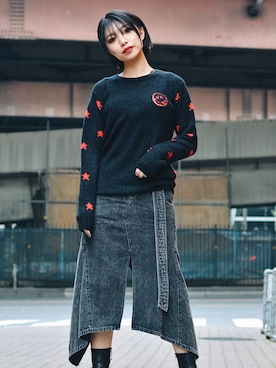 「stud.（スタッド）のアイテム（トップス）」を使った、yurina katsuraさん（レディース・165cm）の秋コーディネート