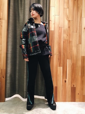 「KariAng（カリアング）のアイテム」を使った、yurina katsuraさん（レディース・165cm）の冬コーディネート