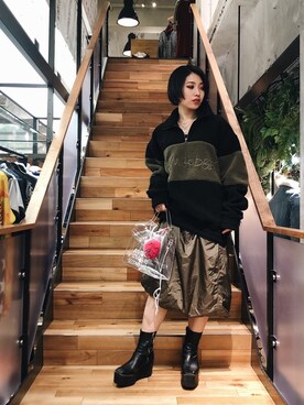 「ROYAL FLASH（ロイヤルフラッシュ）のアイテム（財布/小物）」を使った、yurina katsuraさん（レディース・165cm）の冬コーディネート