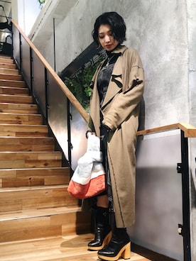 「CHRISTIAN DADA（クリスチャンダダ）のアイテム」を使った、yurina katsuraさん（レディース・165cm）の冬コーディネート