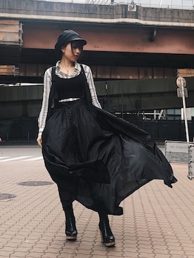 「stud.（スタッド）のアイテム（トップス）」を使った、yurina katsuraさん（レディース・165cm）の春コーディネート