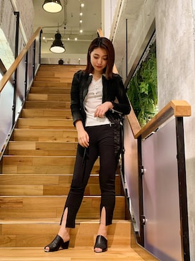 「stud.（スタッド）のアイテム（トップス）」を使った、yurina katsuraさん（レディース・165cm）の秋コーディネート