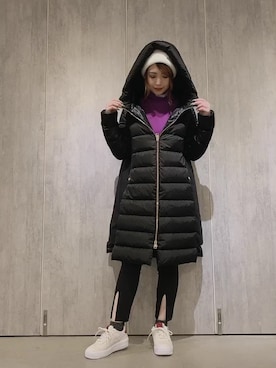 「フユコーデ」｜「アイテム（ニットキャップ/ビーニー）」を使った、yurina katsuraさん（レディース・165cm）の秋コーディネート