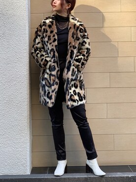 「ROYAL FLASH（ロイヤルフラッシュ）のアイテム（その他アウター）」を使った、yurina katsuraさん（レディース・165cm）の冬コーディネート