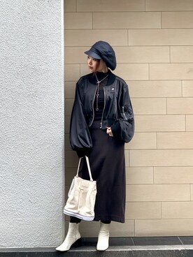 「エムエーワン」｜yurina katsuraさん（レディース・165cm）の冬コーディネート