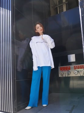 「stud.（スタッド）のアイテム（トップス）」を使った、yurina katsuraさん（レディース・165cm）の冬コーディネート