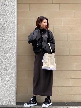 「エムエーワン」｜yurina katsuraさん（レディース・165cm）の冬コーディネート