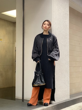 「MIHARAYASUHIRO（ミハラヤスヒロ）のアイテム（ジャケット/アウター）」を使った、yurina katsuraさん（レディース・165cm）の冬コーディネート