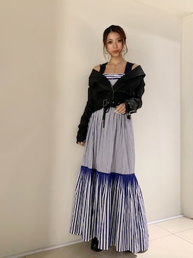 「TOMMY HILFIGER（トミーヒルフィガー）のアイテム」を使った、yurina katsuraさん（レディース・165cm）の冬コーディネート
