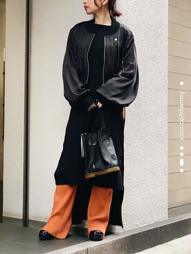 「MIHARAYASUHIRO（ミハラヤスヒロ）のアイテム（ジャケット/アウター）」を使った、yurina katsuraさん（レディース・165cm）の冬コーディネート