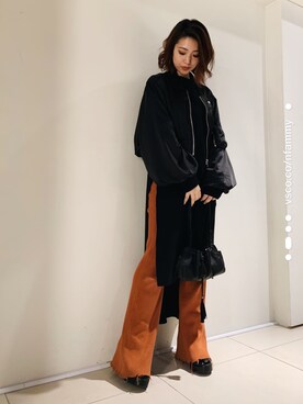 「MIHARAYASUHIRO（ミハラヤスヒロ）のアイテム（ジャケット/アウター）」を使った、yurina katsuraさん（レディース・165cm）の冬コーディネート