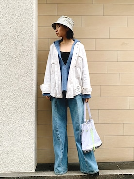 「MYne（マイン）のアイテム」を使った、yurina katsuraさん（レディース・165cm）の春コーディネート