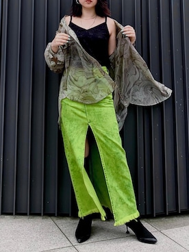 「AULA（アウラ）のアイテム（シューズ）」を使った、yurina katsuraさん（レディース・165cm）の春コーディネート