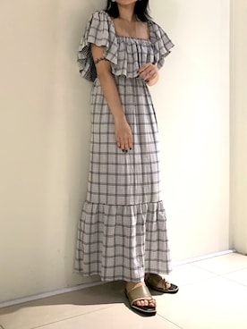 「PASCAL MARIE DESMARAIS（パスカルマリエデマレ）のアイテム」を使った、yurina katsuraさん（レディース・165cm）の夏コーディネート
