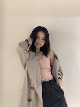 「MIHARAYASUHIRO（ミハラヤスヒロ）のアイテム（ジャケット/アウター）」を使った、yurina katsuraさん（レディース・165cm）の夏コーディネート
