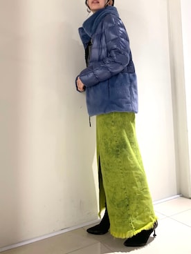「HERNO（ヘルノ）のアイテム」を使った、yurina katsuraさん（レディース・165cm）の秋コーディネート