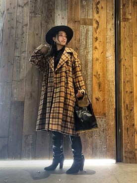 「alexanderwang（アレキサンダーワン）のアイテム（ワンピース/ドレス）」を使った、yurina katsuraさん（レディース・165cm）の秋コーディネート