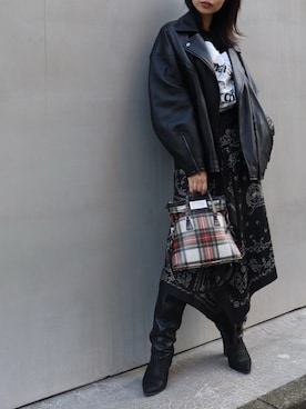 「TOMMY HILFIGER（トミーヒルフィガー）のアイテム」を使った、yurina katsuraさん（レディース・165cm）の秋コーディネート