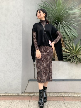 「MIHARAYASUHIRO（ミハラヤスヒロ）のアイテム（ジャケット/アウター）」を使った、yurina katsuraさん（レディース・165cm）の冬コーディネート