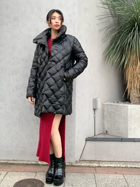 「BACKLASH（バックラッシュ）のアイテム（ワンピース/ドレス）」を使った、yurina katsuraさん（レディース・165cm）の冬コーディネート