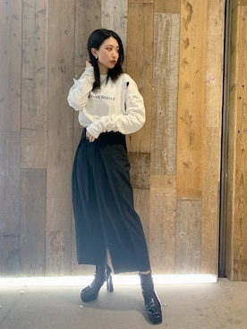 「メンスアイテム」｜yurina katsuraさん（レディース・165cm）の冬コーディネート