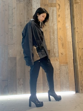 「A.A.Spectrum（エーエースペクトラム）のアイテム」を使った、yurina katsuraさん（レディース・165cm）の冬コーディネート
