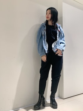 「MIHARAYASUHIRO（ミハラヤスヒロ）のアイテム（ジャケット/アウター）」を使った、yurina katsuraさん（レディース・165cm）の冬コーディネート