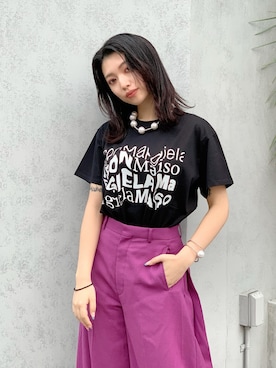「メゾンマルジェラ」｜「アイテム（アクセサリー）」を使った、yurina katsuraさん（レディース・165cm）の冬コーディネート