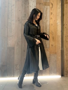 「AULA（アウラ）のアイテム（ワンピース/ドレス）」を使った、yurina katsuraさん（レディース・165cm）の冬コーディネート