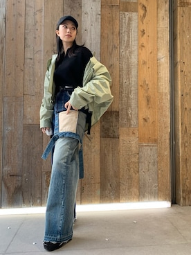 「A.A.Spectrum（エーエースペクトラム）のアイテム」を使った、yurina katsuraさん（レディース・165cm）の冬コーディネート