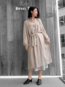 「BACKLASH（バックラッシュ）のアイテム（ワンピース/ドレス）」を使った、yurina katsuraさん（レディース・165cm）の春コーディネート