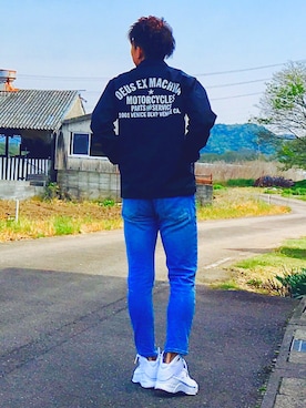 「BBQ」｜「アイテム（ブルゾン）」を使った、TJさん（メンズ・172cm）の春コーディネート