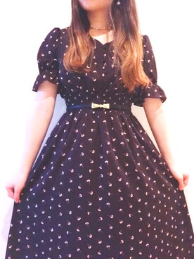 「a.g.plus（エージープラス）のアイテム（ワンピース/ドレス）」を使った、みゆちぇるさん（レディース・155cm）の夏コーディネート