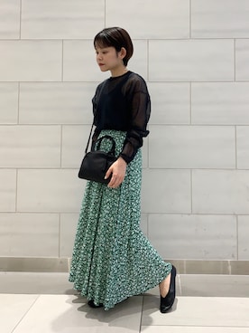 「REN（レン）のアイテム」を使った、naoさん（レディース・155cm）の春コーディネート