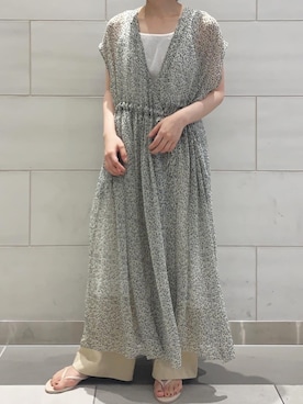 「soil（ソイル）のアイテム（ワンピース/ドレス）」を使った、naoさん（レディース・155cm）の夏コーディネート