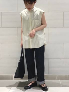 「REN（レン）のアイテム」を使った、naoさん（レディース・155cm）の夏コーディネート