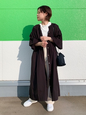 「Lee（リー）のアイテム（その他パンツ）」を使った、naoさん（レディース・155cm）の春コーディネート