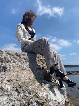 「蛇柄」｜shiori7637さん（レディース・158cm）の春コーディネート
