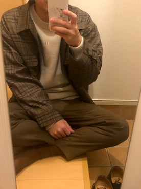「neos（ネオス）のアイテム（カバーオール）」を使った、ななしさん（メンズ・170cm）の冬コーディネート