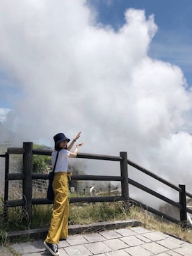 「MUJI Labo（ムジラボ）のアイテム（キャップ）」を使った、RaisuOnigiriさん（レディース・163cm）の秋コーディネート