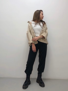 「春アウター」｜madokaさん（レディース・158cm）の春コーディネート