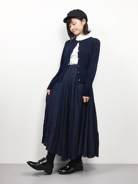 「ハイネックトップス」｜ヤギさん（レディース・159cm）の夏コーディネート