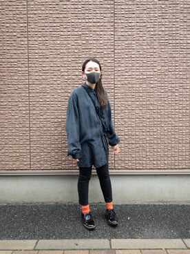 「UNIQLO（ユニクロ）の50色ソックス（消臭機能付き）（ソックス/靴下）」を使った、szkiさん（レディース・158cm）の冬コーディネート