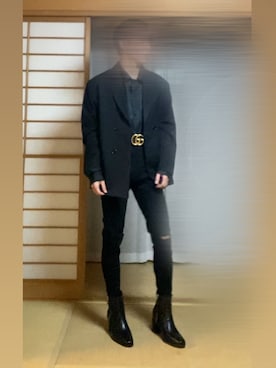 「G.O.C（ジーオーシー）のアイテム（テーラードジャケット）」を使った、Tさん（メンズ・166cm）の春コーディネート