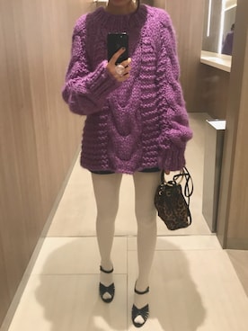 「BLEU FORET（ブルーフォレ）のアイテム（レッグウェア）」を使った、kanaさん（レディース・155cm）の秋コーディネート
